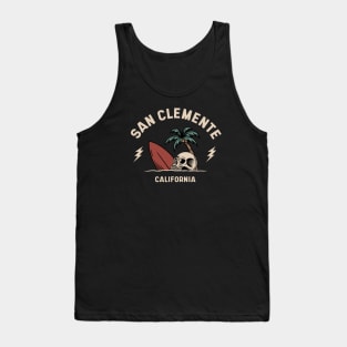 Vintage Surfing San Clemente, California Tank Top